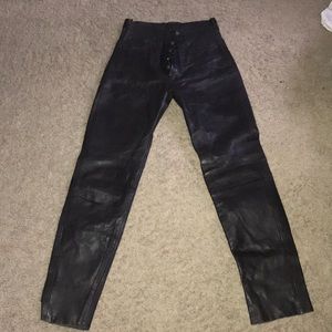 Vintage Brown Leather Pants